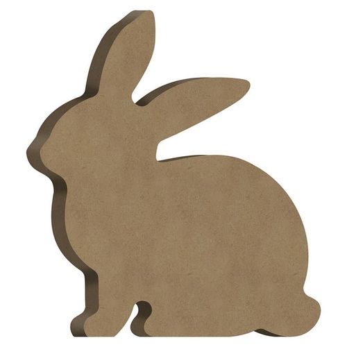 Support En Médium Lapin 9,5 X 11 Cm