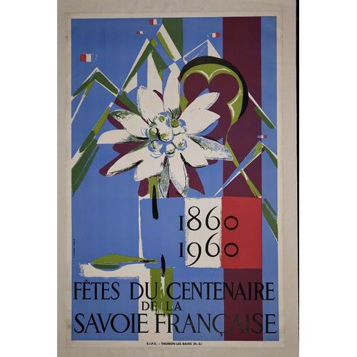 Affiche Savoie Centenaire 1960