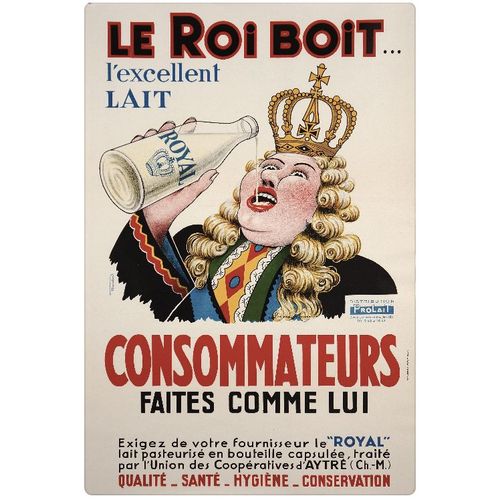 Affiche Le Roi Boit Lait