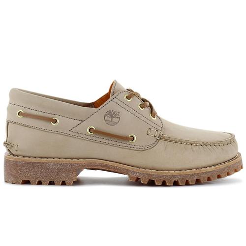 Timberland 3seye Lug Handgenähter Bootsschuh Boat Shoes Baskets Sneakers Chaussures Cuir Lightsbrown Tb0a5sq5f13