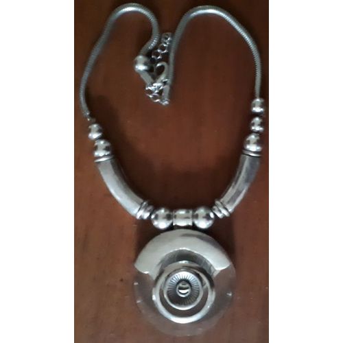 Collier Métal Et Verre