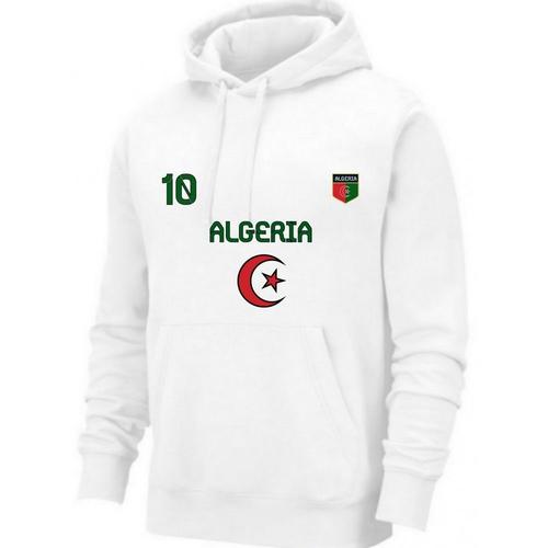 Sweat À Capuche Homme Algérie Blanc