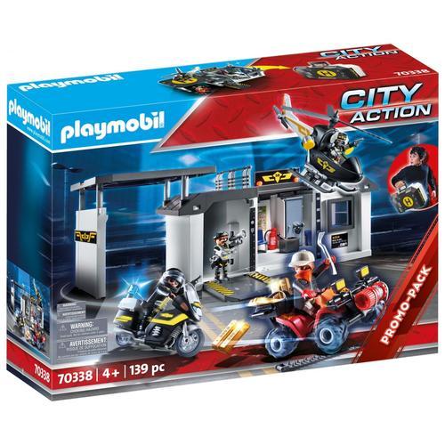 Playmobil 70338 - Quartier Général Transportable Des Policiers D'élite