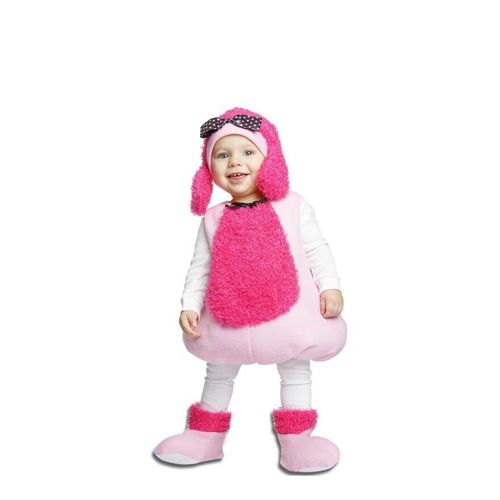 Déguisement De Petit Chien Caniche Rose Pour Enfant