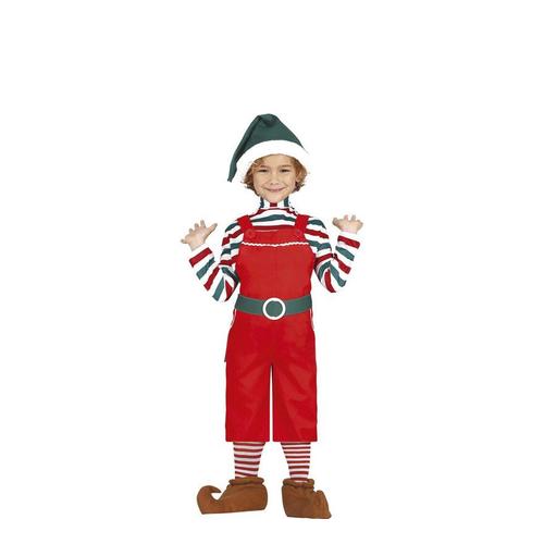 Un Garçon En Costumes De Lutin De Noël