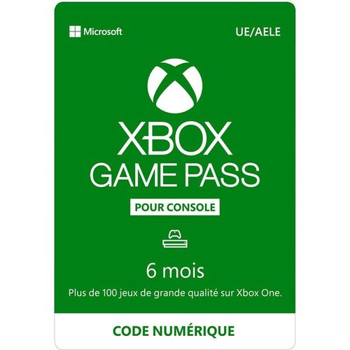 Xbox Game Pass 6 Mois