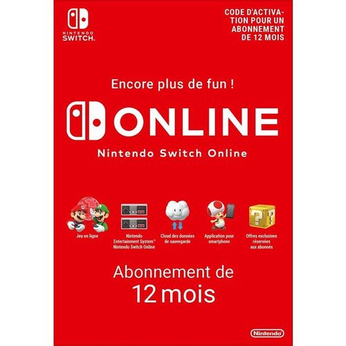 Nintendo Switch Online 12 Mois