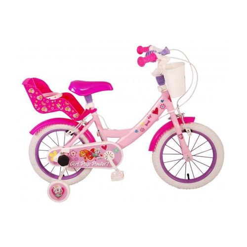 Vélo Pour Enfants Paw Patrol - Filles - 14 Pouces - Rose - Deux Freins É Main