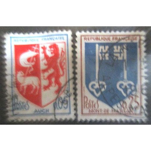 1966. Série Complète F1468;F1469:Emblèmes De Villes.