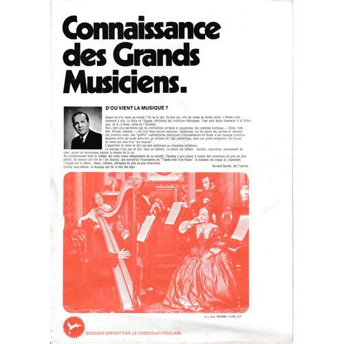 Connaissance Des Grands Musiciens (Poulain)
