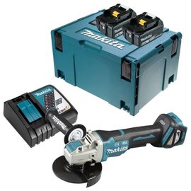 Meuleuse d'angle 18V LXT Ø125mm (2x6,0 Ah) en MAKPAC - MAKITA DGA519RGJ
