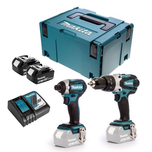 Pack 2 outils 18V LXT (2x5,0 Ah) (DHP458Z + DTD154Z) - MAKITA DLXCBO021