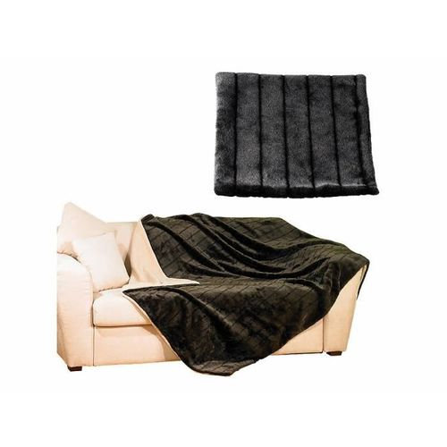 Couverture - Imitation Fourrure - Marron - 150x200 Cm