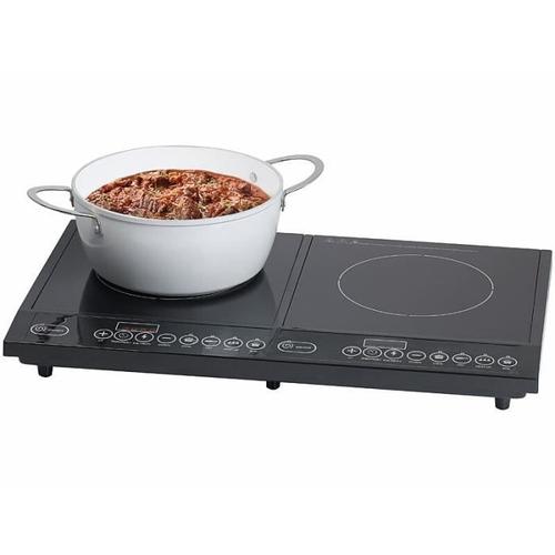 Double plaque de cuisson à induction Ø 18 cm - 3000 W