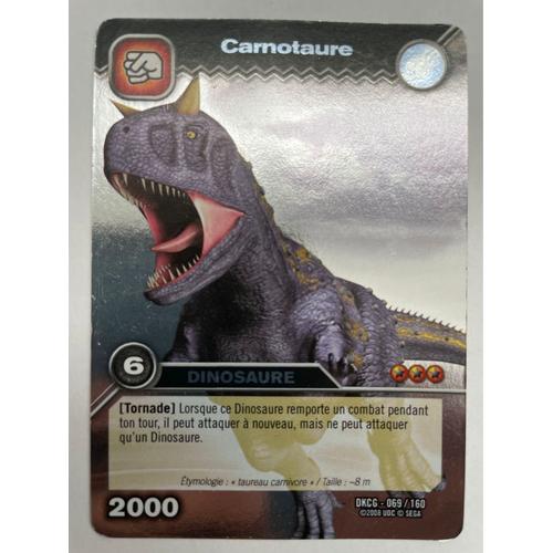 Carte Dinosaur King Carnotaure 069/160