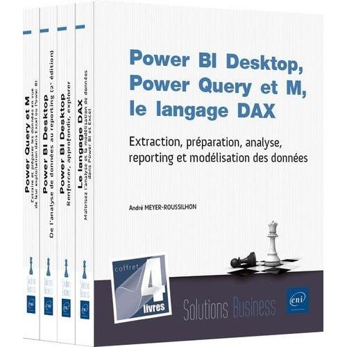 Power Bi Desktop, Power Query, Les Langages M Et Dax - Coffret En 4 Volumes : Extraction, Préparation, Analyse, Reporting Et Modélisation Des Données