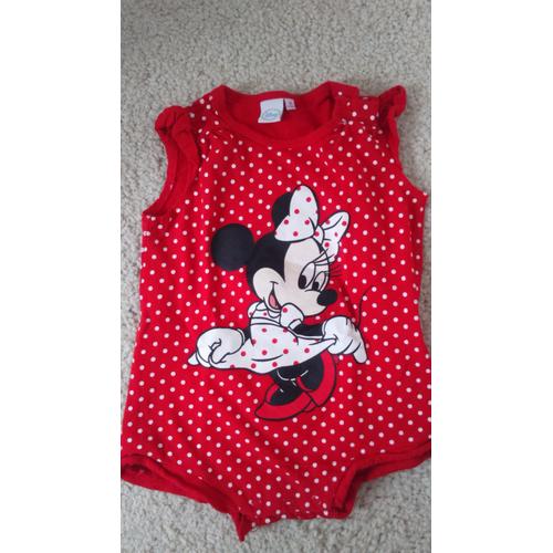 Jolie Barboteuse Fille Disney Minnie Rouge À Pois Blancs Taille 18 Mois Idée Cadeau