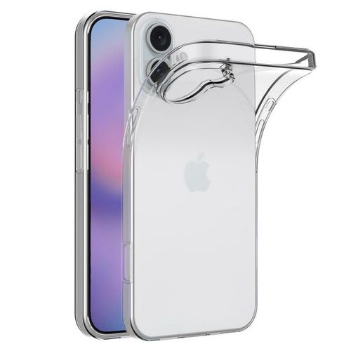 Coque Pour Apple Iphone 16 Plus - Housse Etui Silicone Gel Fine + Verre Trempe - Transparent Tpu