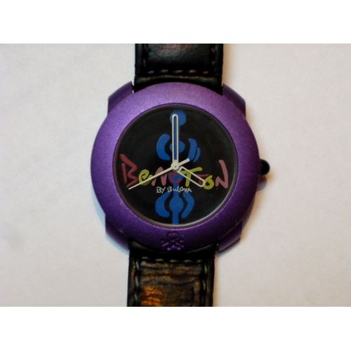 Benetton Montre Vintage Bulova Watch Horloge 1990