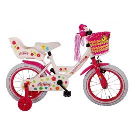Vélo Pour Enfants Volare Ashley - Filles - 14 Pouces - Blanc - 95% Assemblé