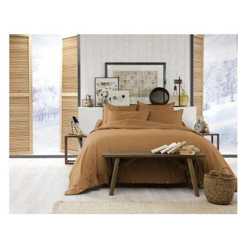 Housse De Couette Flanelle 260 X 240 Cm Candice Camel