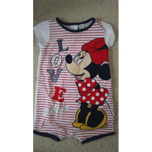 Jolie Barboteuse Disney Minnie Taille 18 Mois Idée Cadeau