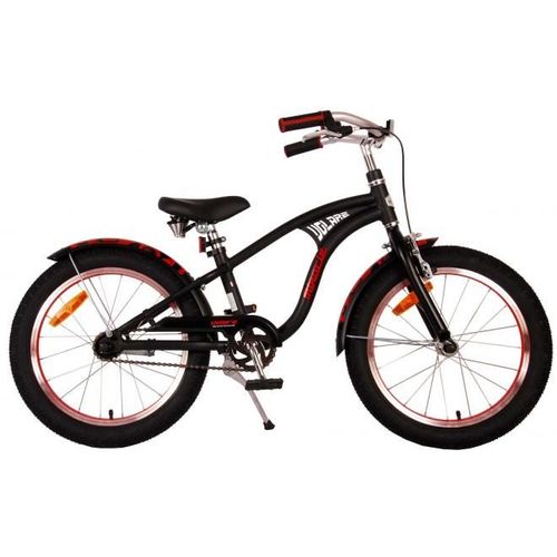 Vélo Pour Enfants Volare Miracle Cruiser - Garçon - 18 Pouces - Noir Mat - Prime Collection