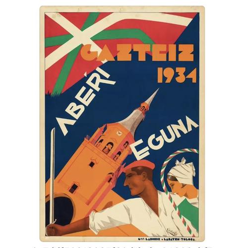 Affiche Gazteiz 1934