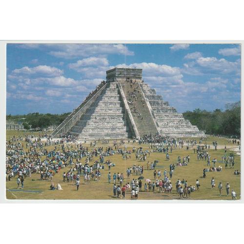 Carte Postale Piramide De Kukulcan,Majestuosa Arquitectura Maja,Chichen-Itza,Mexico