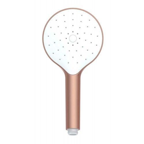 Douchette à main cuivrée - 1 jet - diamètre 120 mm - anti dépôt calcaire WENKO