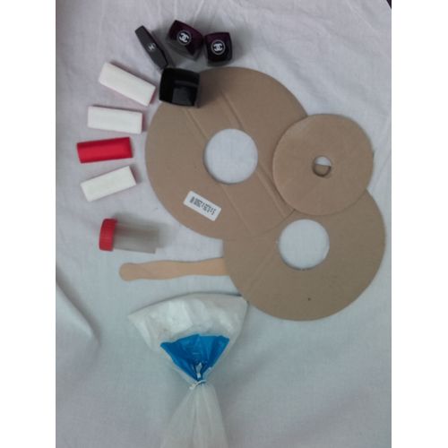 Lot De Plâtre Carton À Pompons Déco Créatif