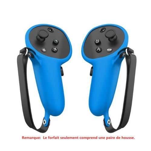 Housse De Poignée De Protection En Silicone Accessoires Vr Pour Oculus Quest Pro - Bleu