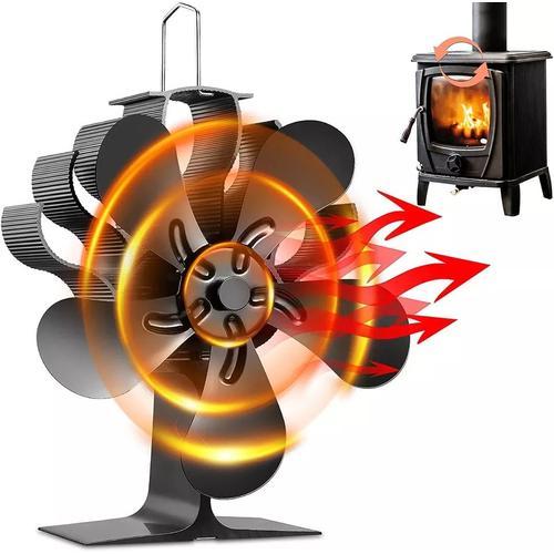 Ventilateur de cheminée rond ventilateur de poêle à chaleur en