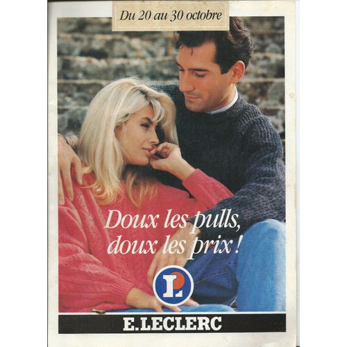 Catalogue E. Leclerc 20/10/1984 Doux Les Pulls, Doux Les Prix ! Modèles Hommes & Femmes