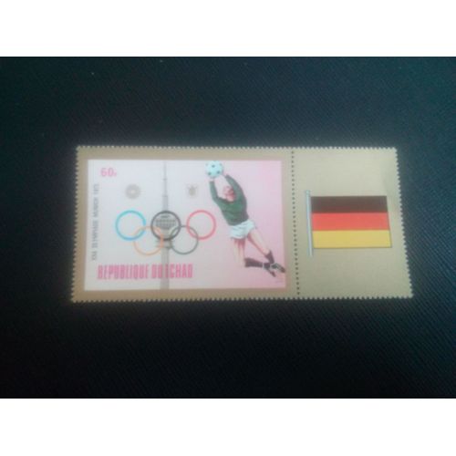 Timbre Tchad Y T 277 Jeux Olympiques 1972 ( 051106 )