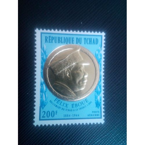 Timbre Tchad Y T Pa 97 Félix Eboué 1971 ( 051106 )