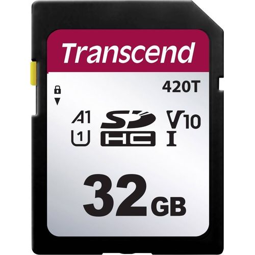 Carte SD 32 GB Transcend TS32GSDC420T TS32GSDC420T v30 Video Speed Class 1 pc(s)