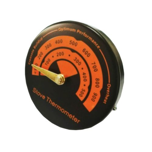 Thermomètre - 12 lame Ventilateur De Poêle À Bois Cheminée Ventilateur Ventilateur de Poêle à Bois Brûleur Ventilateur Silencieux Maison Double 6 Lames Cheminée Feu de Bois Ventilateur
