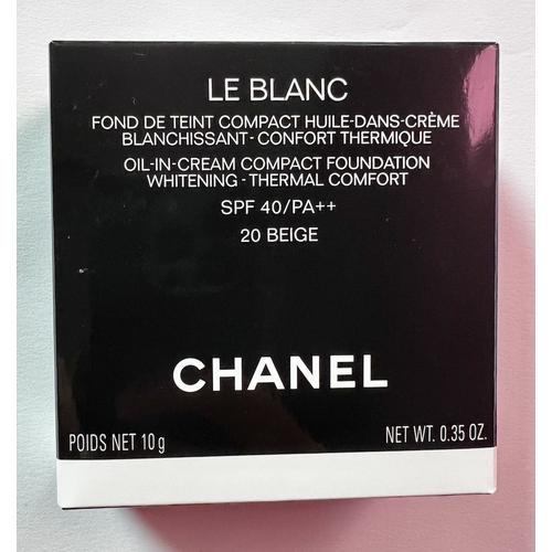 Chanel - Le Blanc Fond De Teint Compact - 20 Beige Beige