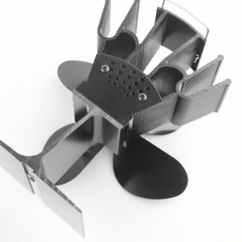 Noir - Fireplace Stove Fan Eco Friendly for Wood Log Burner ... - 2
