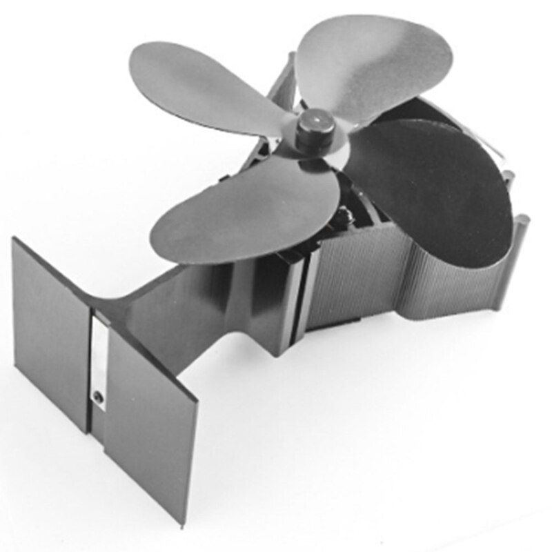 Noir - Fireplace Stove Fan Eco Friendly for Wood Log Burner ... - 3