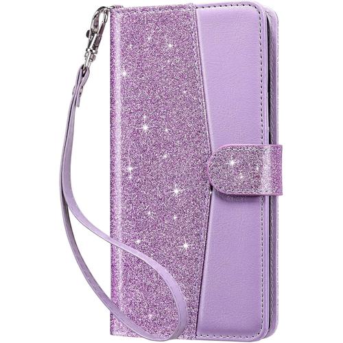 Coque Compatible Avec Galaxy S20 Fe, Portefeuille Étui Housse En Cuir Protection Avec Porte Carte Fonction Support, Coque Pour Fille Conçu Pour Samsung Galaxy S20 Fe 6,5'',Violet