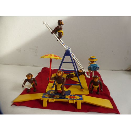 Playmobil 3726 Numéro Des Singes Acrobates Cirque Romani Vintage