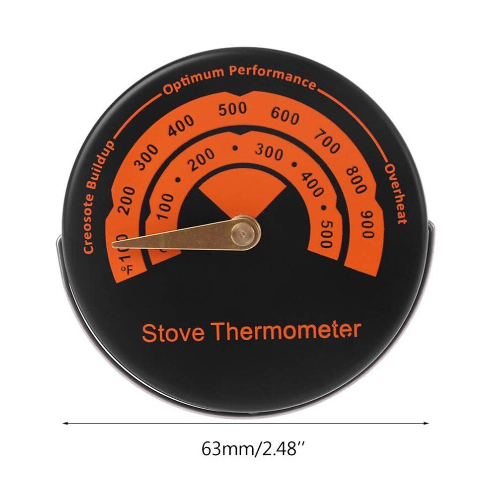 Thermomètre de cheminée de poêle à bois, tuyau de cheminée de four,  ventilateur supérieur de poêle, compteur de température endommagé par des  outils de surchauffe