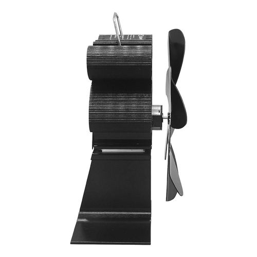 supporter - Ventilateur de cheminée noir à 6 lames, brûleur à bois, Ecofan, silencieux, Distribution de chaleur efficace
