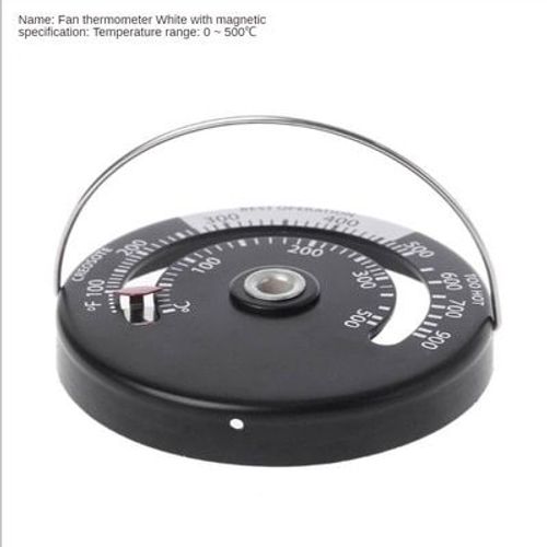 thermomètre A - Ventilateur de cheminée noir silencieux pour maison, brûleur de bûches, 4 lames, Distribution de chaleur efficace