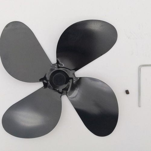 Ventilateur de poêle à 4 pales, chauffage écologique pour la combustion du bois, Distribution de chaleur efficace pour la maison