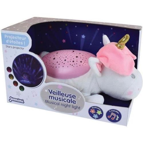 Peluche Veilleuse Et Musicale Licorne - Jemini - +/- 39 Cm - Rose - Piles - Plush