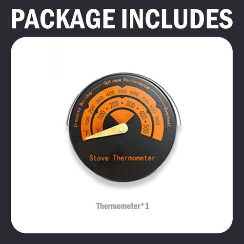 Thermomètre uniquement - Ventilateur de poêle mural en bois noir avecMini cheminée, silencieux, Distribution de chaleur efficace pour la maison