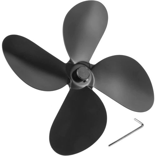 Ventilateur de remplacement pour poêle à bois, 1 pièce, 4 pales, chauffage, silencieux, accessoires
